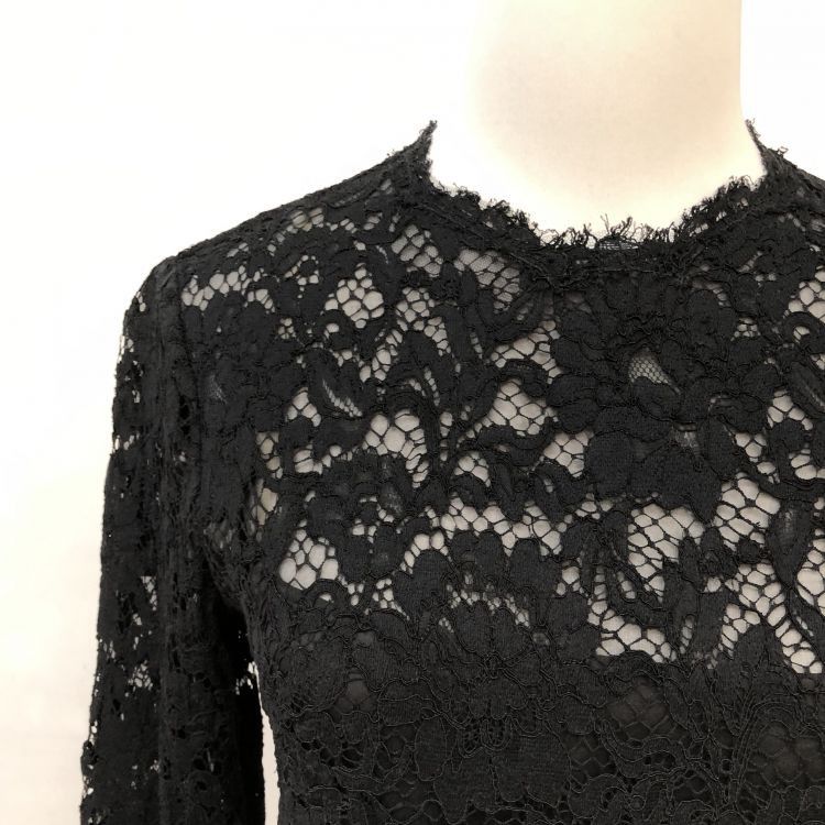 Valentino Valentino Black Lace Mini Dress Size 40 Size S / US 4 / IT 40 - 5 Thumbnail
