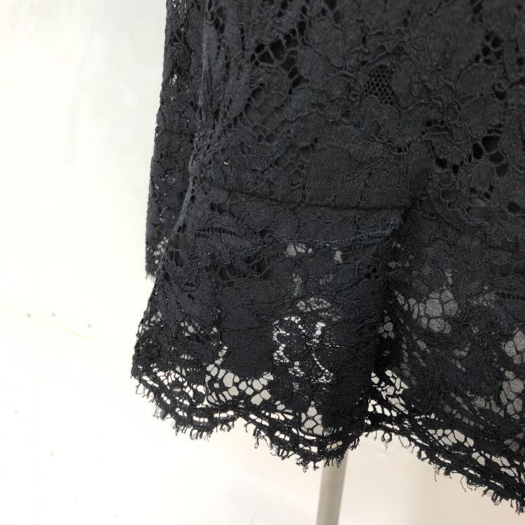 Valentino Valentino Black Lace Mini Dress Size 40 Size S / US 4 / IT 40 - 7 Thumbnail