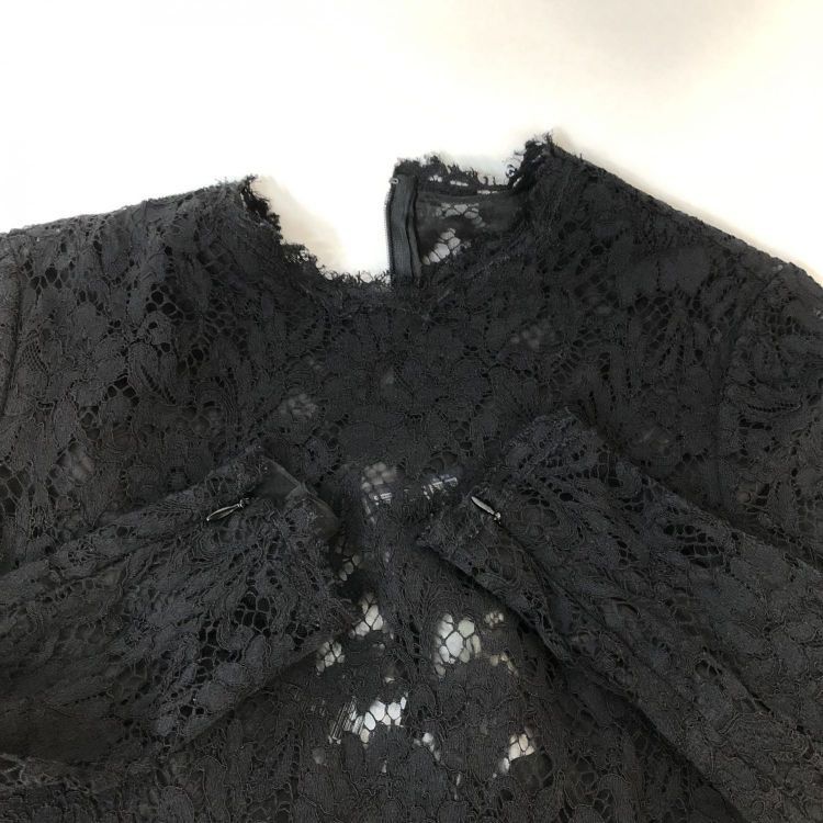 Valentino Valentino Black Lace Mini Dress Size 40 Size S / US 4 / IT 40 - 10 Thumbnail