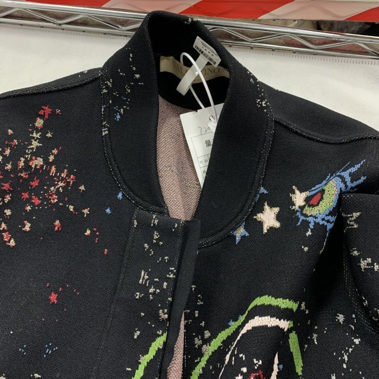 Valentino Valentino Space Knit Bomber Jacket Size M Size US M / EU 48-50 / 2 - 8 Thumbnail