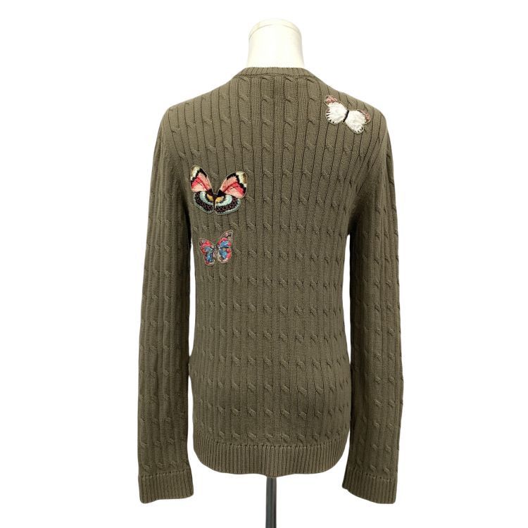 Valentino Valentino Butterfly Cable-Knit Sweater Size S Size S / US 4 / IT 40 - 2 Thumbnail