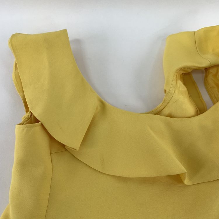 Valentino Valentino Yellow Ruffle Dress Size 38 Size XS / US 0-2 / IT 36-38 - 6 Thumbnail