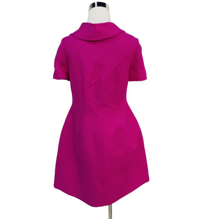 Valentino Valentino Magenta Bow Detail Dress Size 44 Size M / US 6-8 / IT 42-44 - 2 Thumbnail