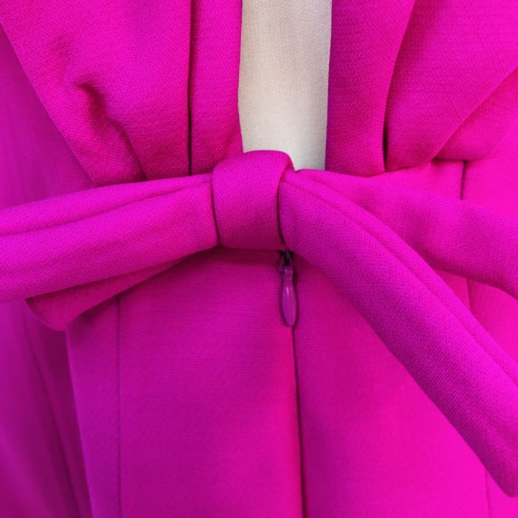 Valentino Valentino Magenta Bow Detail Dress Size 44 Size M / US 6-8 / IT 42-44 - 5 Thumbnail