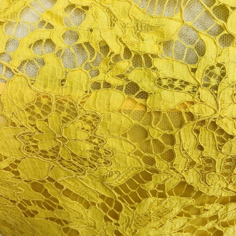 Valentino Valentino Yellow Floral Lace Dress Size 8 Size M / US 6-8 / IT 42-44 - 6 Thumbnail