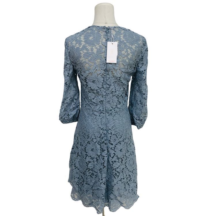 Valentino Valentino Blue Lace Midi Dress Size 40 Size S / US 4 / IT 40 - 2 Thumbnail