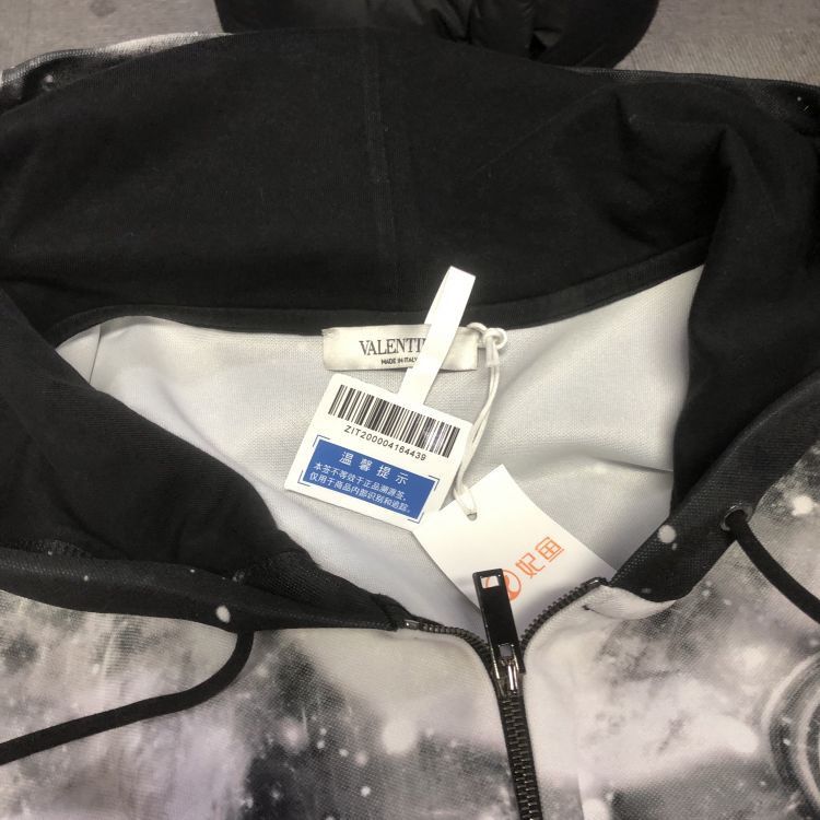 Valentino Valentino Galaxy Print Half-Zip Hoodie Size S Size US S / EU 44-46 / 1 - 5 Thumbnail