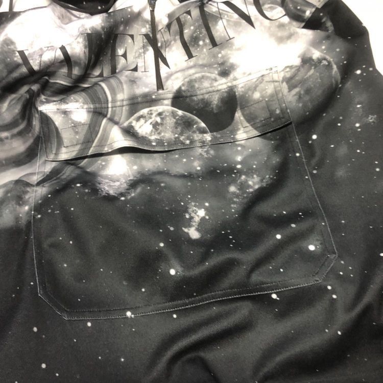 Valentino Valentino Galaxy Print Half-Zip Hoodie Size S Size US S / EU 44-46 / 1 - 7 Thumbnail