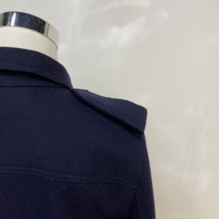 Valentino Valentino Navy Virgin Wool Double-Breasted Coat Size 42 Size M / US 6-8 / IT 42-44 - 10 Thumbnail