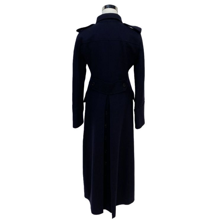 Valentino Valentino Navy Virgin Wool Double-Breasted Coat Size 42 Size M / US 6-8 / IT 42-44 - 2 Thumbnail