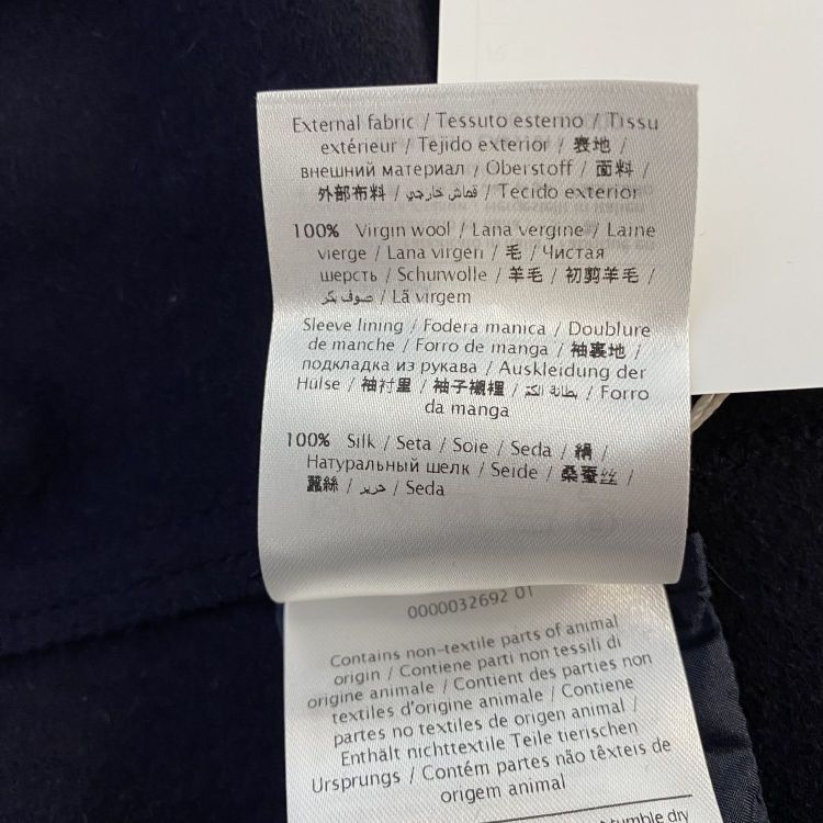 Valentino Valentino Navy Virgin Wool Double-Breasted Coat Size 42 Size M / US 6-8 / IT 42-44 - 6 Thumbnail