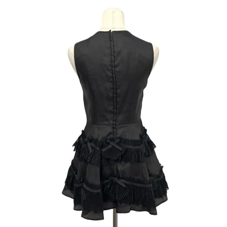 RED Valentino Red Valentino Silk Tiered Ruffle Mini Dress Size 40 Size S / US 4 / IT 40 - 2 Thumbnail