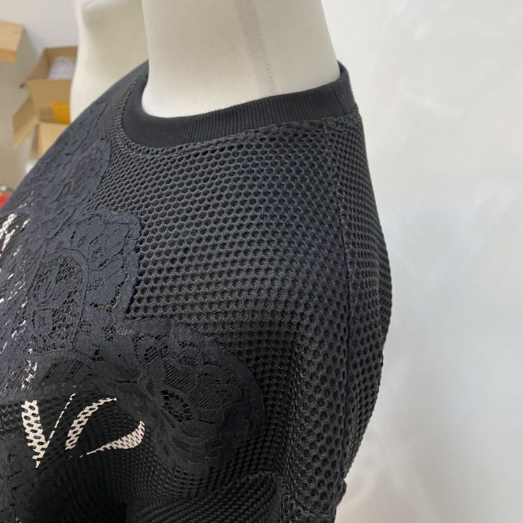 Valentino Valentino Lace Logo Mesh Sweatshirt Size XS Size XS / US 0-2 / IT 36-38 - 7 Thumbnail
