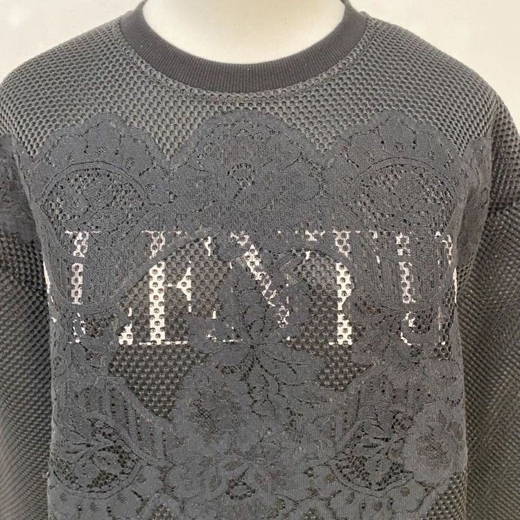 Valentino Valentino Lace Logo Mesh Sweatshirt Size XS Size XS / US 0-2 / IT 36-38 - 6 Thumbnail