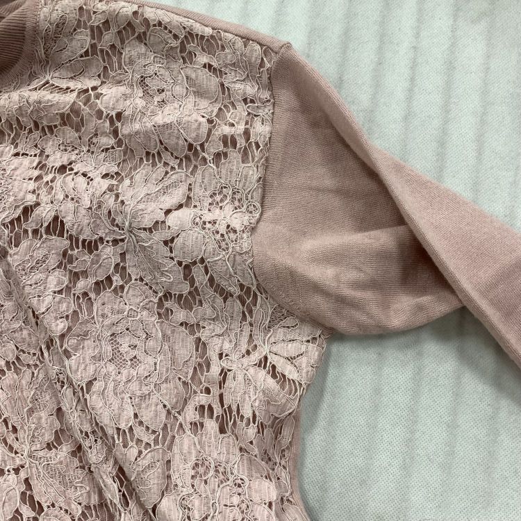 Valentino Valentino Pink Lace Overlay Midi Dress Size L Size L / US 10 / IT 46 - 9 Thumbnail