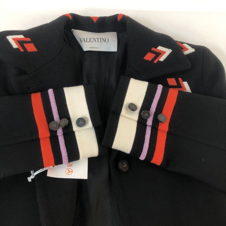 Valentino Valentino Beaded Wool-Cashmere Coat Size 40 Size S / US 4 / IT 40 - 10 Thumbnail