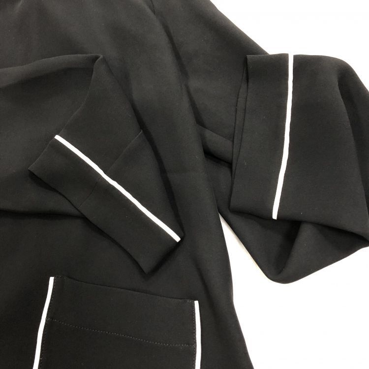 Valentino Valentino Black Silk Piping Button Up Shirt Size S Size S / US 4 / IT 40 - 8 Thumbnail