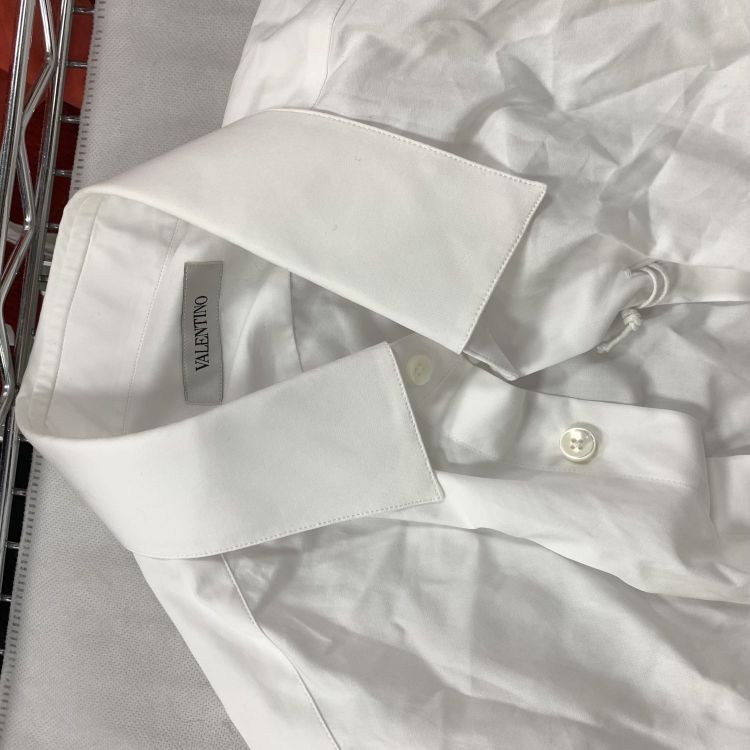 Valentino Valentino White Cotton Shirt Size S Size US S / EU 44-46 / 1 - 10 Thumbnail