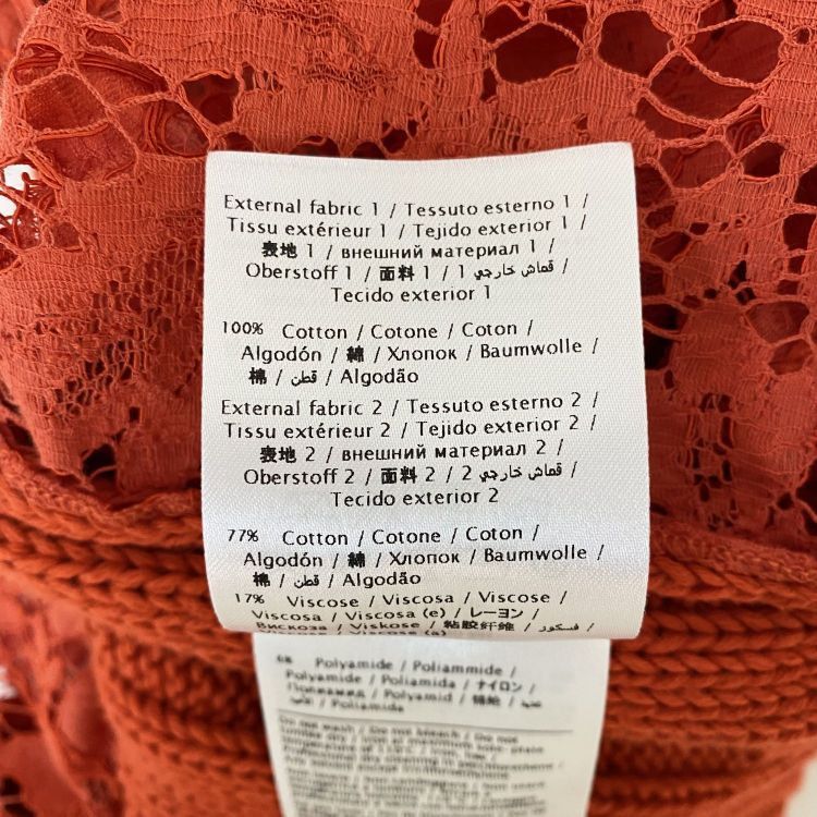 Valentino Valentino Orange Lace Knit Sweater Size S Size S / US 4 / IT 40 - 5 Thumbnail