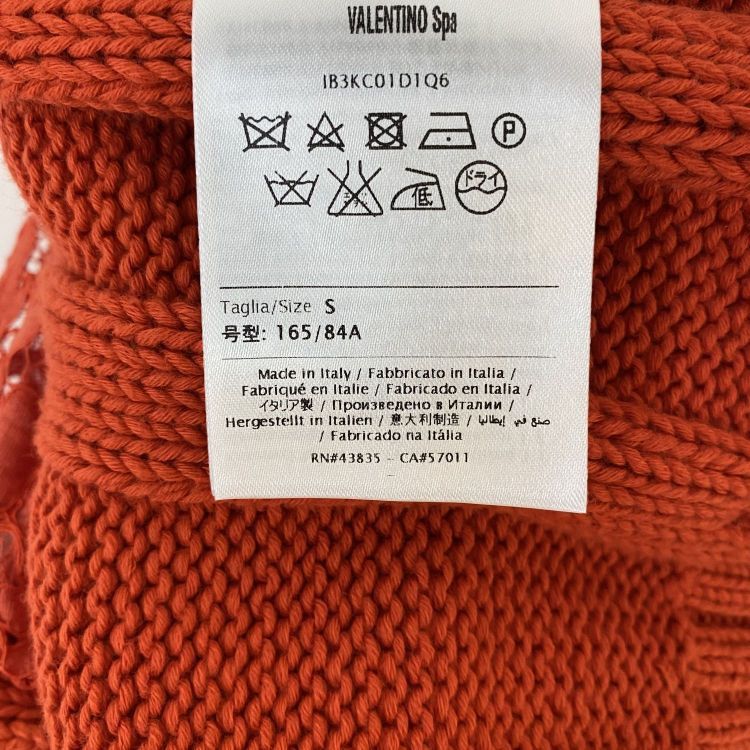 Valentino Valentino Orange Lace Knit Sweater Size S Size S / US 4 / IT 40 - 4 Thumbnail