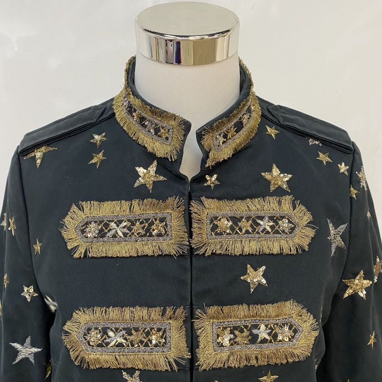 Valentino Valentino Star Embroidered Military Jacket Size S Size US S / EU 44-46 / 1 - 6 Thumbnail