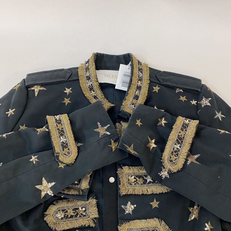 Valentino Valentino Star Embroidered Military Jacket Size S Size US S / EU 44-46 / 1 - 10 Thumbnail