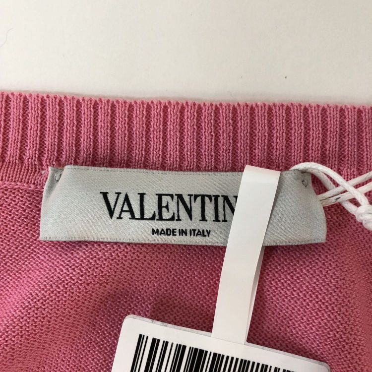 Valentino Valentino Pink Lace Panel Cardigan Size XS Size XS / US 0-2 / IT 36-38 - 3 Thumbnail