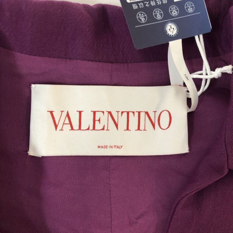Valentino Valentino Purple Cotton Silk Dress Size 38 Size XS / US 0-2 / IT 36-38 - 3 Thumbnail