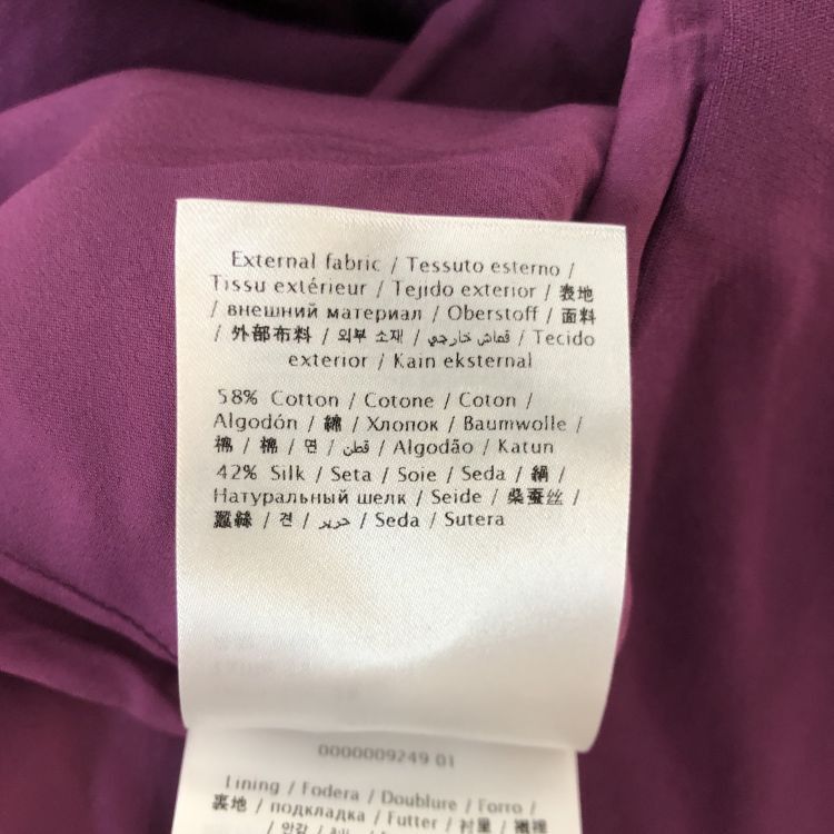 Valentino Valentino Purple Cotton Silk Dress Size 38 Size XS / US 0-2 / IT 36-38 - 5 Thumbnail