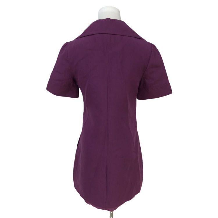 Valentino Valentino Purple Cotton Silk Dress Size 38 Size XS / US 0-2 / IT 36-38 - 2 Thumbnail