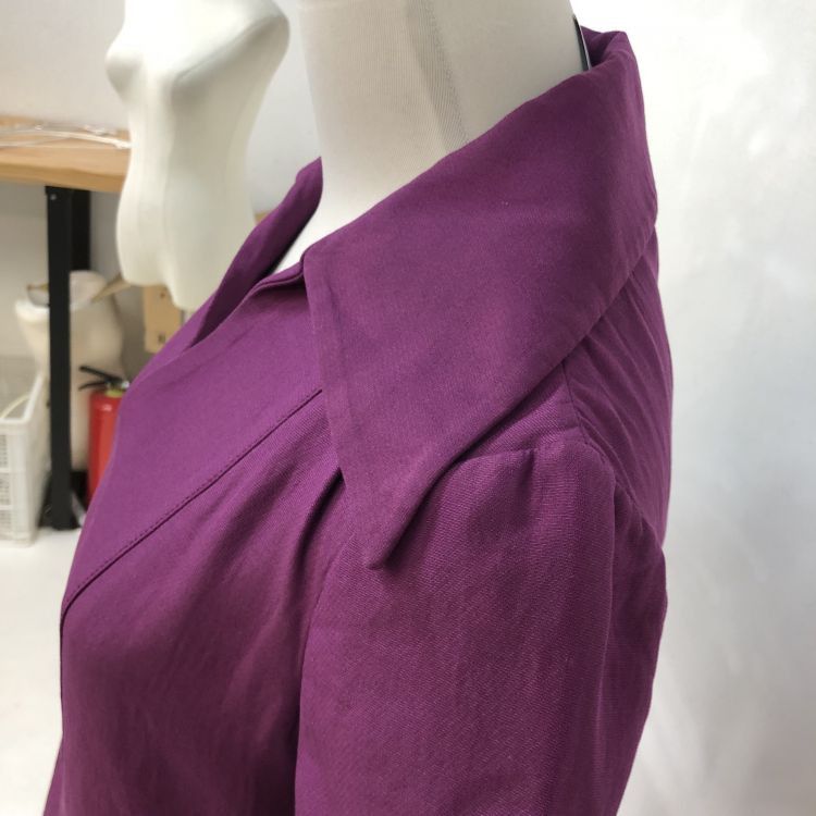 Valentino Valentino Purple Cotton Silk Dress Size 38 Size XS / US 0-2 / IT 36-38 - 7 Thumbnail