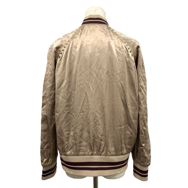 Valentino Valentino Rockstud Satin Bomber Jacket Size 42 Size M / US 6-8 / IT 42-44 - 2 Thumbnail