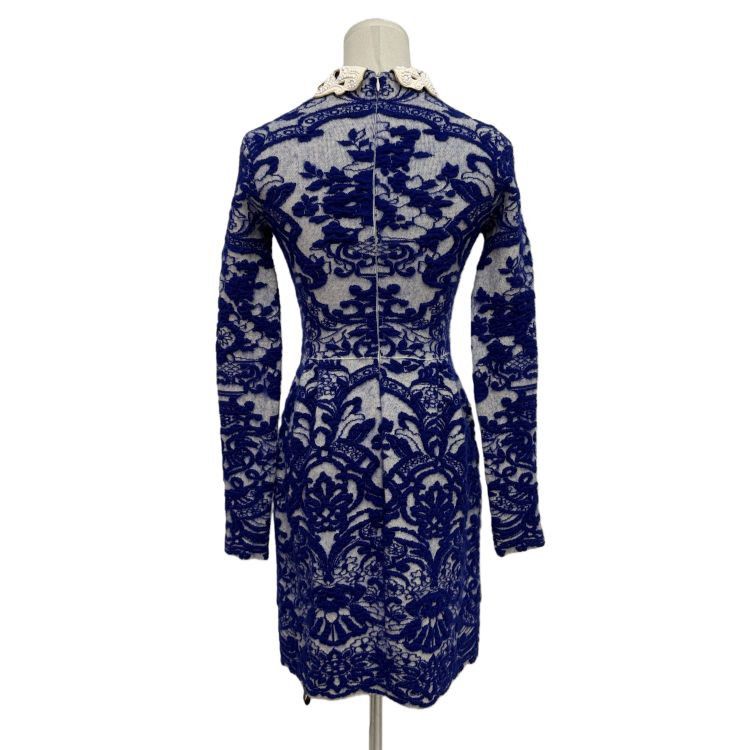 Valentino Valentino Beaded Collar Floral Midi Dress Size XS Size XS / US 0-2 / IT 36-38 - 2 Thumbnail