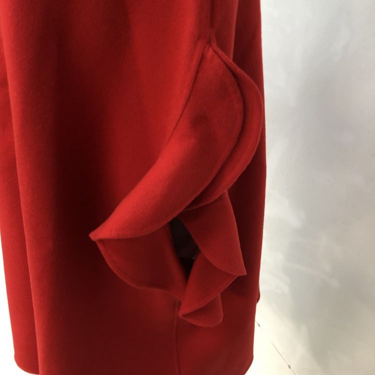 Valentino Valentino Red Virgin Wool Cashmere Coat Size 40 Size S / US 4 / IT 40 - 9 Thumbnail