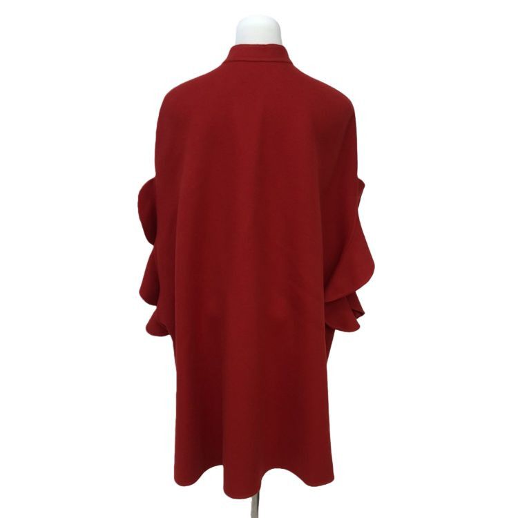Valentino Valentino Red Virgin Wool Cashmere Coat Size 40 Size S / US 4 / IT 40 - 2 Thumbnail