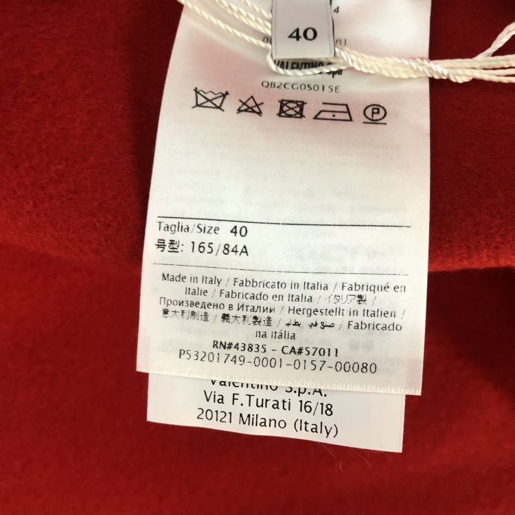 Valentino Valentino Red Virgin Wool Cashmere Coat Size 40 Size S / US 4 / IT 40 - 5 Thumbnail