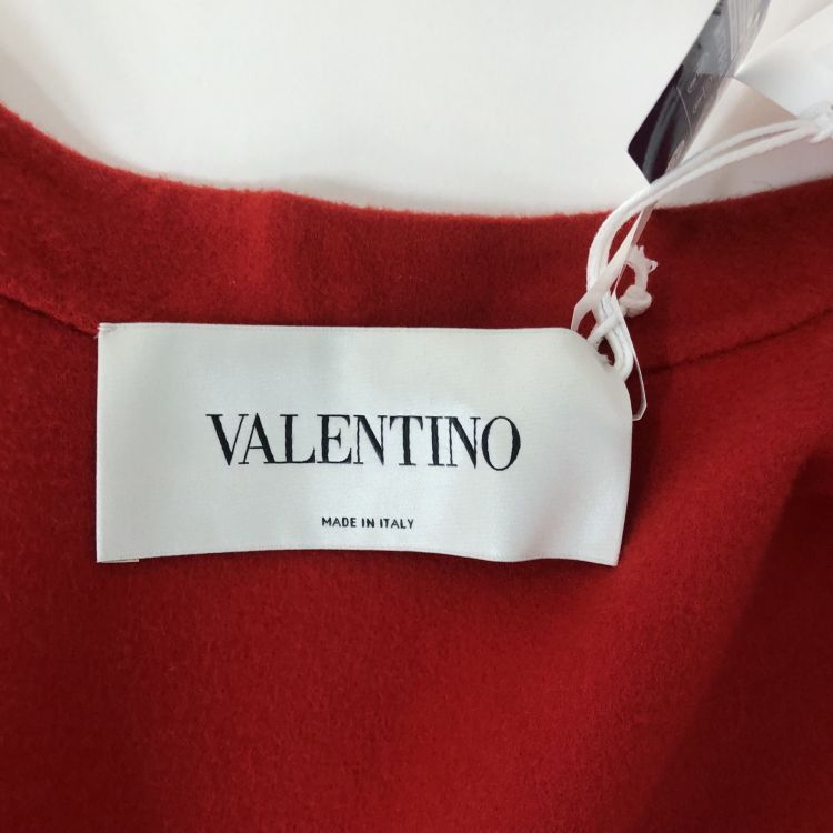 Valentino Valentino Red Virgin Wool Cashmere Coat Size 40 Size S / US 4 / IT 40 - 3 Thumbnail