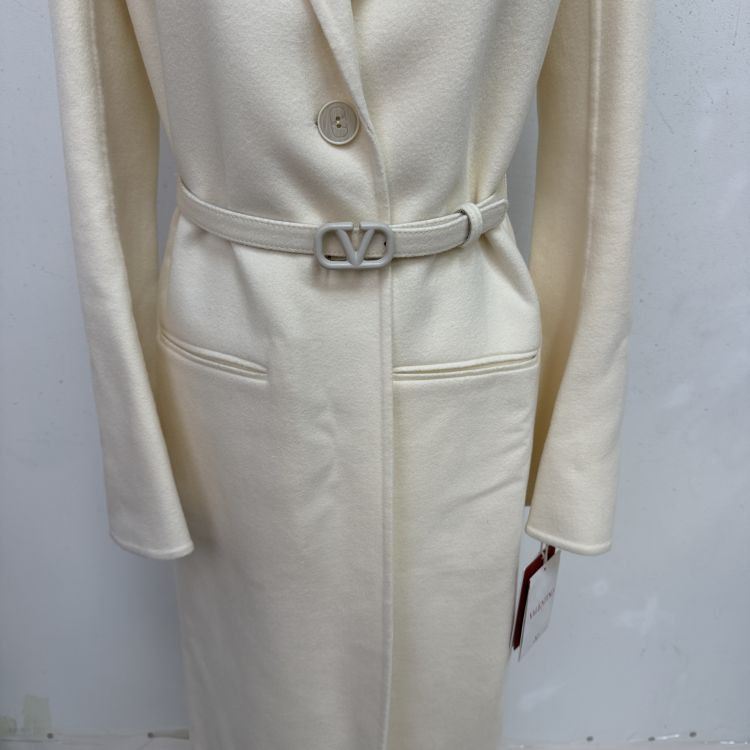 Valentino Valentino Wool Cashmere Belted Coat Size 38 Size XS / US 0-2 / IT 36-38 - 10 Thumbnail