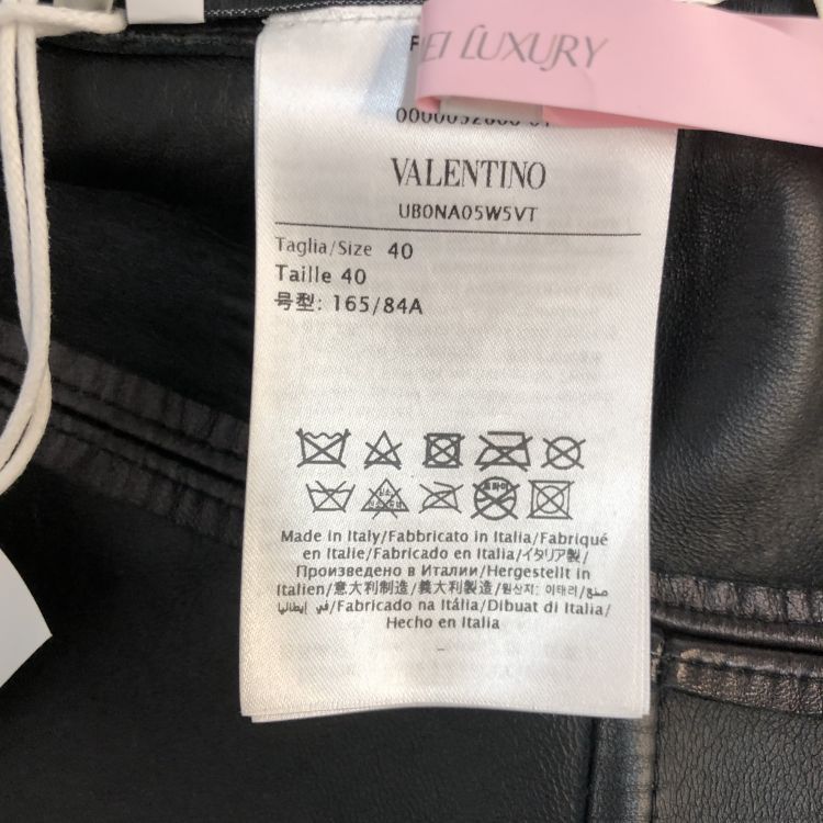 Valentino Valentino Black Lambskin Leather Blazer Size 40 Size S / US 4 / IT 40 - 5 Thumbnail