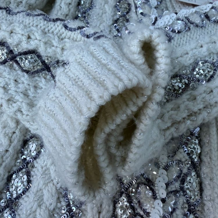 Valentino Valentino Sequin Cable Knit Cardigan Size XXS Size XXS / US 00 / IT 34 - 11 Thumbnail