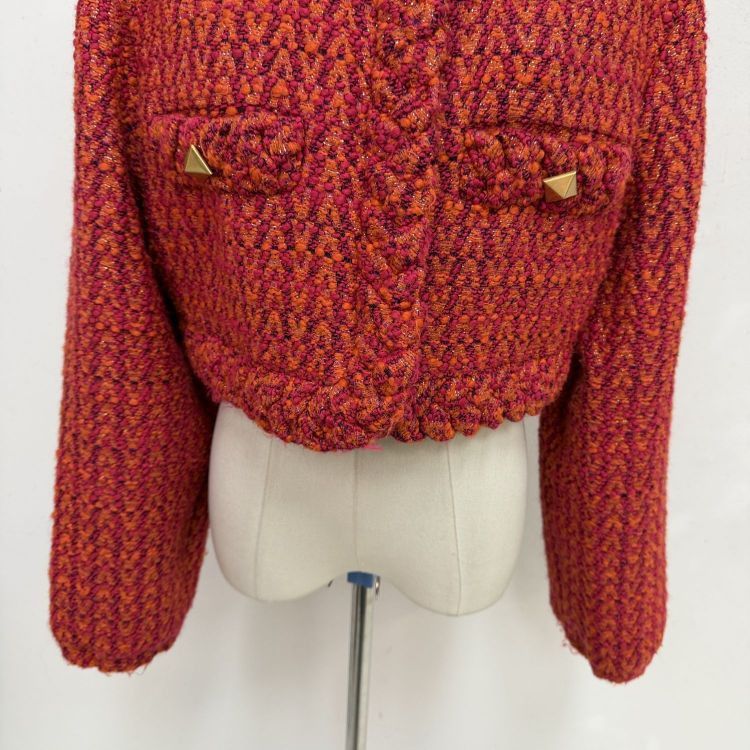 Valentino Valentino Pyramid Stud Tweed Jacket Size 40 Size S / US 4 / IT 40 - 9 Thumbnail