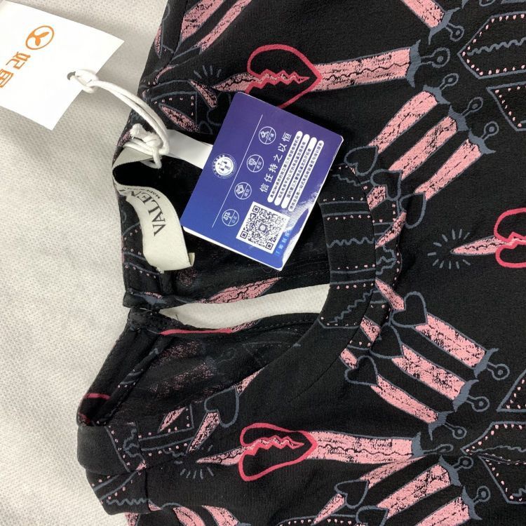 Valentino Valentino Heart Print Silk Blouse Size S Size S / US 4 / IT 40 - 6 Thumbnail