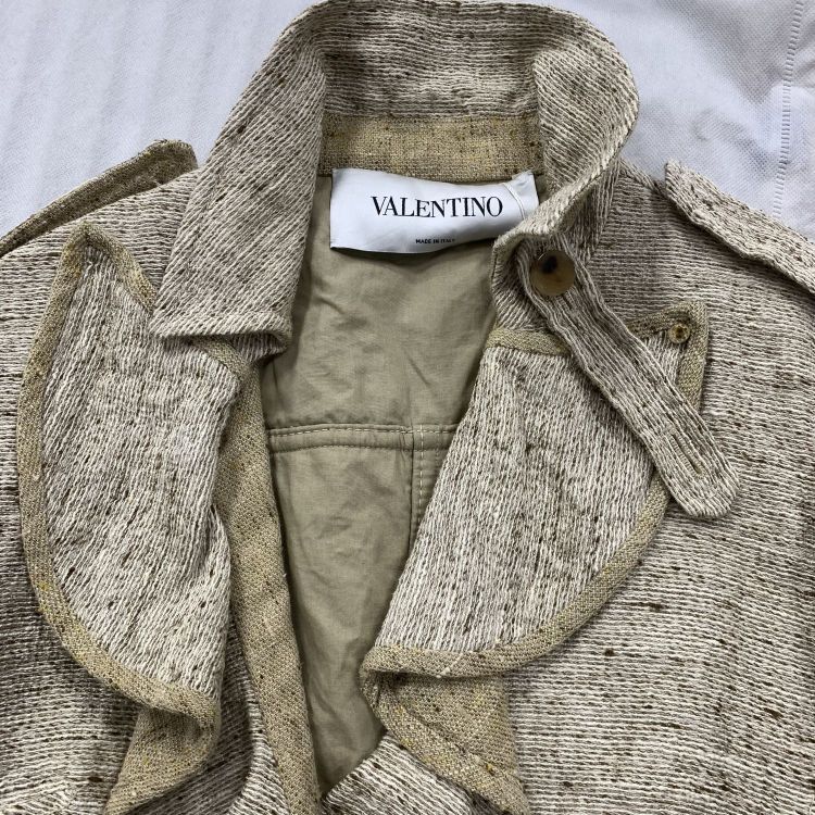 Valentino Valentino Textured Ruffled Belted Jacket Size 8 Size M / US 6-8 / IT 42-44 - 11 Thumbnail
