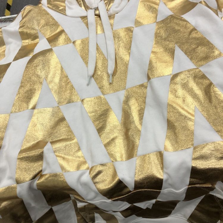 Valentino Valentino Gold Geometric Hoodie Size XL Size US XL / EU 56 / 4 - 7 Thumbnail