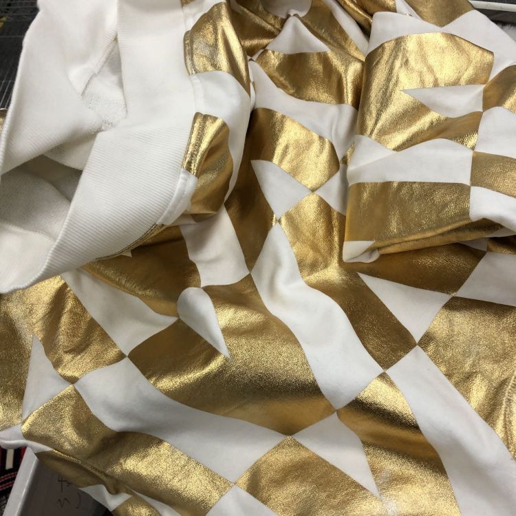 Valentino Valentino Gold Geometric Hoodie Size XL Size US XL / EU 56 / 4 - 9 Thumbnail