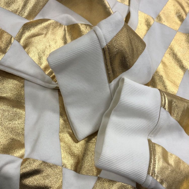 Valentino Valentino Gold Geometric Hoodie Size XL Size US XL / EU 56 / 4 - 8 Thumbnail
