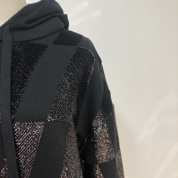 Valentino Valentino Sequin Logo Hoodie Size XS Size XS / US 0-2 / IT 36-38 - 8 Thumbnail
