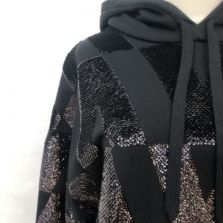Valentino Valentino Sequin Logo Hoodie Size XS Size XS / US 0-2 / IT 36-38 - 7 Thumbnail
