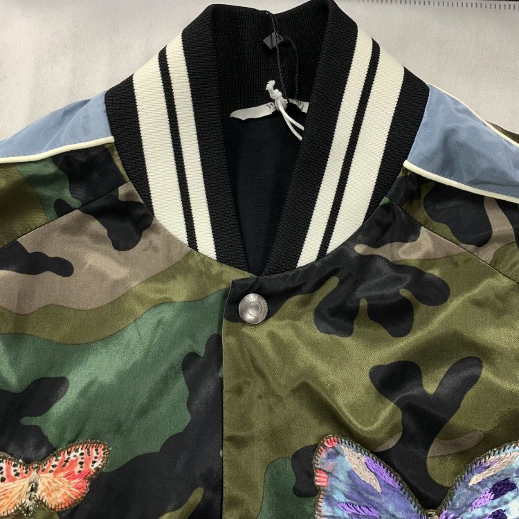 Valentino Valentino Butterfly Camo Bomber Jacket Size 48 Size US M / EU 48-50 / 2 - 6 Thumbnail
