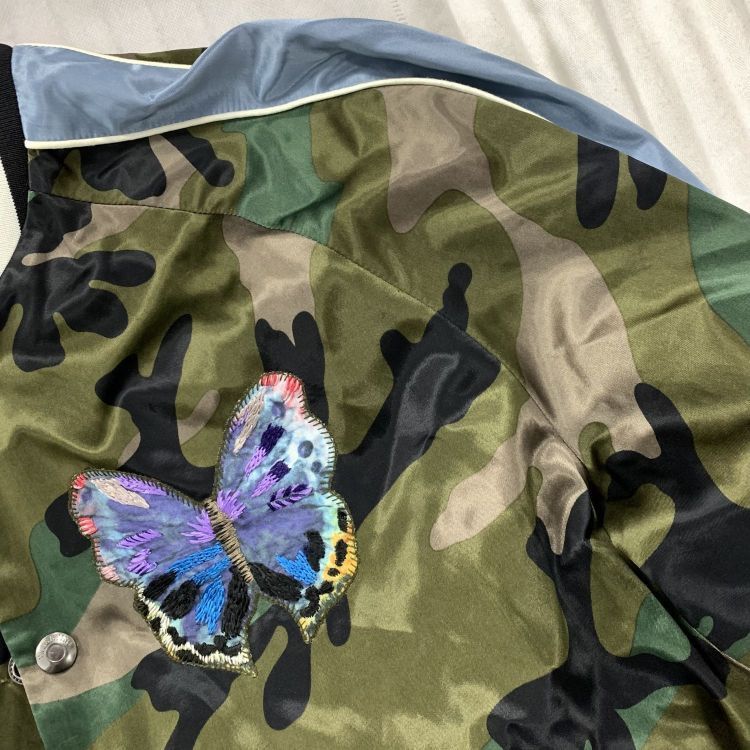 Valentino Valentino Butterfly Camo Bomber Jacket Size 48 Size US M / EU 48-50 / 2 - 9 Thumbnail